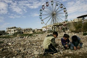 nip-palestine Palestinian children in the area of the Shatila refugee camp in Beirut, Lebanon (AFP)