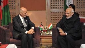 Afghan President Ashraf Ghani with Indian President Narendra Modi on December 1, 2014 (Narendra Modi)